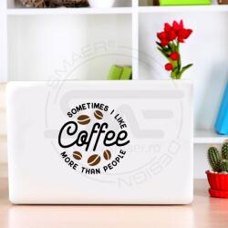 SMAER Sticker Laptop - Coffee - Autocolant Laptop - Sticker mesaj - M_rime: 15cm*15cm