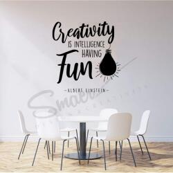 SMAER Sticker Perete Citat Einstein - Creativitate - Sticker Mesaj Motivational - M_rime: 40cm*40cm