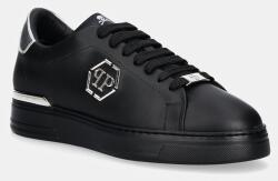 Philipp Plein bőr sportcipő Nappa Lo-Top Hexagon fekete, USC0676 PLE075N 0202 - fekete Férfi 46