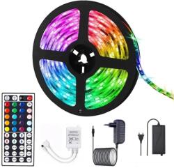 Flippy Kit Banda Led RGB SMD 5050 cu Transformator inclus Flippy - Lungime 5 M, 270 LED-uri, Telecomanda 44 taste, pentru TV, PC, Auto, IP65, Lumina Ambientala (teo-111183)