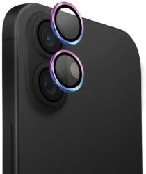 Uniq Optix alumínium kamera lencse védő üveg színes szegéllyel iPhone 16 / 16 Plus