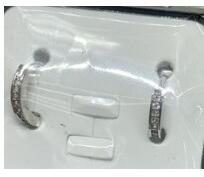 Flippy Cercei pentru Dame, Jolie Silver, din Argint 925, Model Tortite Huggie cu Cristale Zirconia Albe, Argintiu (teo-125988)