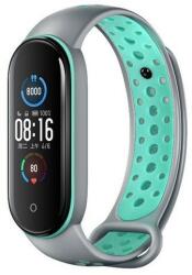 Beline Design csereszíj Xiaomi Mi Band 7/6/5 - szürke-zöld