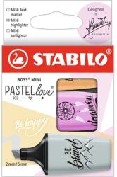 STABILO BOSS MINI Pastellove 3 db/csomag vegyes színű szövegkiemelő (07/03-59)