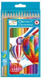 Connect Színes ceruza készlet, hatszögletű Connect 14 klf. szín (C-107019) - haztartasibolt