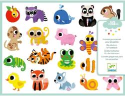 Djeco Bébi állatkák nagy matricák a kicsiknek - 100 db nagy méretű matrica - Baby animals