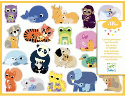 Djeco Anyák és kicsinyeik - Óriás matrica - Coloured stickers mums and babies - Djeco - DJ09077