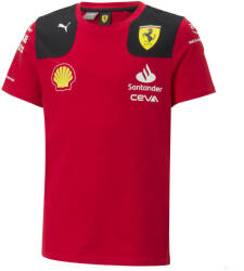 PUMA Tricou cu Guler Copil de Echipa Ferrari Rosso Corsa, 2023 (76342901-110XFB)