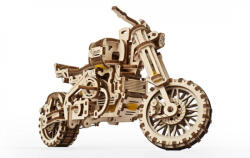  3dpuzzle Ugears Oldalkocsis motor modell mechanikus