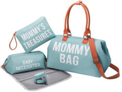 MOMMY BAG - 5 részes pelenkázó kismama táska szett - Világoskék