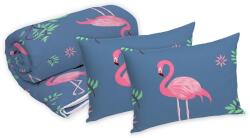Alcam Flamingo Paplan Csomag 180x200 cm, 2 darab 50x70 cm párnával rendelkező, szilikonszálas, mikroszálas huzattal, mintás