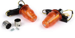 Moto Nostra Utángyártott jelzőkészlet kormányvég-jelzőhöz Moto Nostra LED , E-jelöléssel, 12 Voltos Vespa Smallframe PK S/XL/XL2/HP, Largeframe PX, T5, LML Ř=24mm Narancs Ř=24mm Moto Nostra Elektronika Lámpa, fén