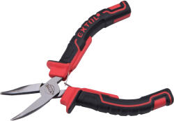 Extol clește cu vârf curbat, mini; 125 mm, mâner din plastic bicolor, cu arc Cleste