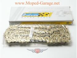 Lánc Mokick 130 szem arany 1/2 x 3/16 7, 75 Zündapp, Kreidler, Hercules Mokick, mopedhez Diverse / Import Erőátviteli alkatrész Lánc, lánckerék, láncszett Lánc