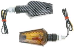 Vparts Index / irányjelző szett M10 menetes karbon, füstös, rövid verzió Vparts Elektronika Lámpa, fényszóró, index Index (tuning)