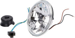 Motomotors 12V-os kerek fényszóró betét (H4/HS1 halogén izzóhoz) - Simson S50, S51, S70 Motomotors Elektronika Lámpa, fényszóró, index Fényszóró (tuning)