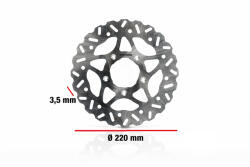 Malossi Első Malossi féktárcsa Whoop Disc 160mm Piaggio (5 lyukas) Malossi Futómű és fék alkatrész Féktárcsa