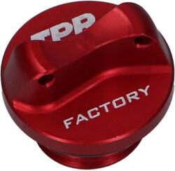 Top Performances Olajbetöltő dugó CNC TPR Factory piros M16 tömítőgyűrűvel Minarelli AM3, AM4, AM5, AM6 modellekhez Top Performances Motor alkatrészek Olajfilter, olajpumpa