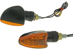 Vparts Index / irányjelző szett M8 menetes fekete, narancssárga, rövid verzió Vparts Elektronika Lámpa, fényszóró, index Index (tuning)