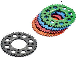 YCF Factory Hátsó lánckerék alumínium CNC 420 - 45 fogú - 4 csavaros YCF Pit Bike zöld YCF Factory Erőátviteli alkatrész Lánc, lánckerék, láncszett