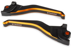 Stage6 Fékkarok Stage6 CNC Két Színű Yamaha Aerox / Nitro fekete/narancs Stage6 Futómű és fék alkatrész Fékkar