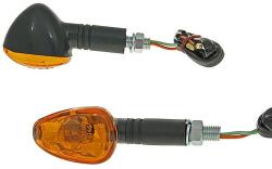 Vparts Index / irányjelző szett M10 menetes fekete, narancssárga, hosszú verzió Vparts Elektronika Lámpa, fényszóró, index Index (tuning)