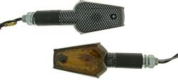 Vparts Index / irányjelző szett M10 menetes karbon, füstös, hosszú verzió Vparts Elektronika Lámpa, fényszóró, index Index (tuning)