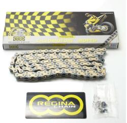 Robogólánc 122 szemes fekete-arany 1/2 x 3/16 Zündapp, Kreidler, Puch, KTM, DKW, Hercules modellekhez Diverse / Import Erőátviteli alkatrész Lánc, lánckerék, láncszett Lánc