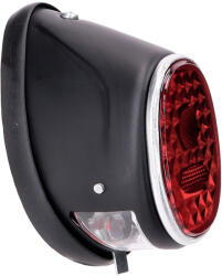 101 Octane hátsó lámpa moped fekete ovális univerzális a Puch MS, MV, Maxi, Kreidler, Zündapp, Maxi modellekhez 101 Octane Elektronika Lámpa, fényszóró, index Hátsó lámpa (OEM)