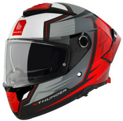 MT Helmets Teljes Arcú Sisak MT Helmets Thunder 4 SV Pental piros / szürke M MT Helmets Sisakok és ruházat Kabát