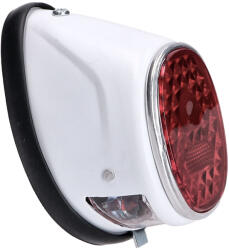 101 Octane hátsó lámpa moped ovális fehér univerzális Puch MS, MV, Maxi, Kreidler, Zündapp, Maxi, Puch MS, MV, Maxi, Zündapp 101 Octane Elektronika Lámpa, fényszóró, index Hátsó lámpa (OEM)