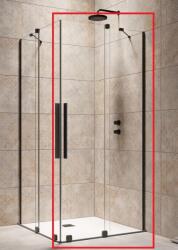 Radaway Furo Black KDD 100 J zuhanykabin (egy ajtó), jobbos 10105100-54-01R (10105100-54-01R)