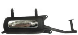 GY6 Kipufogó OEM minőség GY6 50cc 4-ütemű Retro alacsony felfogatású homológált GY6 Kipufogó és alkatrészei Kipufogó Robogó kipufogó (gyári, utángyártott)