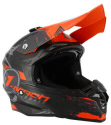 Trendy MX sisak divatos T-904 fekete/matt piros XL Trendy Sisakok és ruházat Kabát