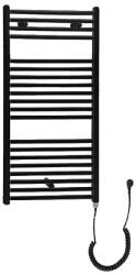 SAPHO Sapho AQUALINE DIRECT-E 450x960mm elektromos fürdőszobai radiátor, matt fekete ILE94TB (ILE94TB)