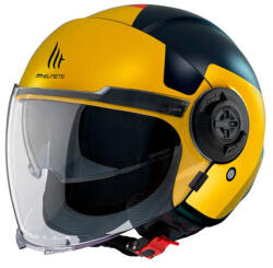 MT Helmets Nyitott bukósisak MT Helmets Viale SV S Beta kék / sárga XL. MT Helmets Sisakok és ruházat Kabát