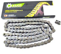 Esjot Ejsot 420 x 120 lánc megerősített Göricke Gö 150 200 S, Rixe KT 125 számára Esjot Erőátviteli alkatrész Lánc, lánckerék, láncszett Lánc