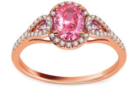 Heratis Forever Zafírral díszített rosé arany gyűrű 0, 93 ct DIHU100R