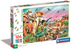 Clementoni SuperColor - Dínók földje 104 db-os (25768)