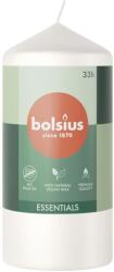 Bolsius Pillar Cloudy White 12 cm, 233 g