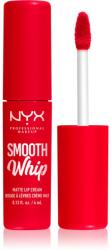 NYX Cosmetics Smooth Whip Matte Lip Cream bársonyos rúzs kisimító hatással árnyalat 13 Cherry Creme 4 ml