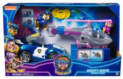Spin Master Set 2 Vehicule cu Figurine Paw Patrol Mighty Movie, Chase si Skye Figurina