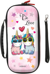 KONIX - UNIK " Be Love" Nintendo Switch/Lite Utazó Tok, Színes - tobuy