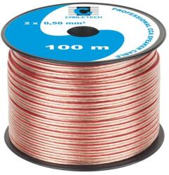 CABLETECH cablu difuzor cca 2x0.50mm transparent 100m (KAB0354)