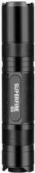 SUPERFIRE lanterna led superfire s5, 220lm, 300m, incarcare usb, negru (95-S5)