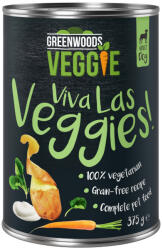 Greenwoods 6x375g Greenwoods Veggie joghurt, burgonya, sárgarépa és spenót nedves kutyatáp