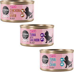 Cosma Cosma Asia Kitten aszpikban gazdaságos csomag 24 x 85 g - Vegyes csomag