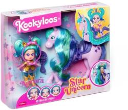 Kookyloos Set de joaca cu papusa Kookyloos Aurora si Star Unicorn Papusa