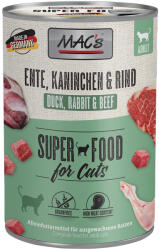 MAC's 6x400g MAC´s Cat nedves macskatáp-kacsa, nyúl & marha