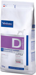 Virbac 2x12kg Virbac Veterinary HPM Dog Dermatology Support D1 száraz kutyatáp
